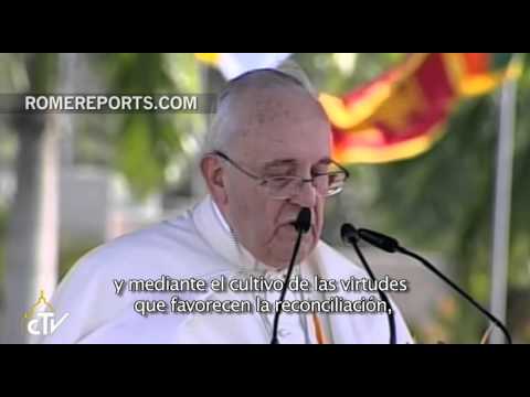 Francisco llegó a Sri Lanka