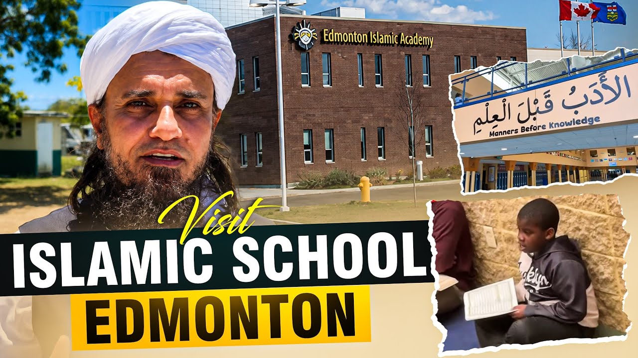 Visit Islamic School Edmonton Canada | Vlog | Mufti Tariq Masood Speeches 🕋