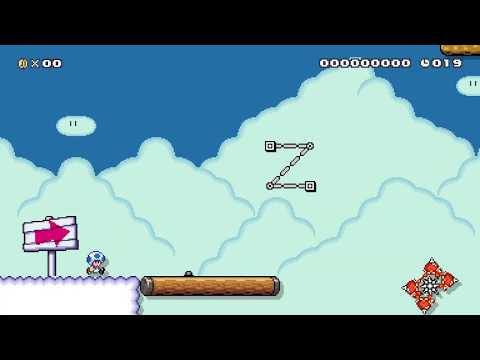 Super Mario Maker 2 - Speedy Sky Sashay (20 sec)