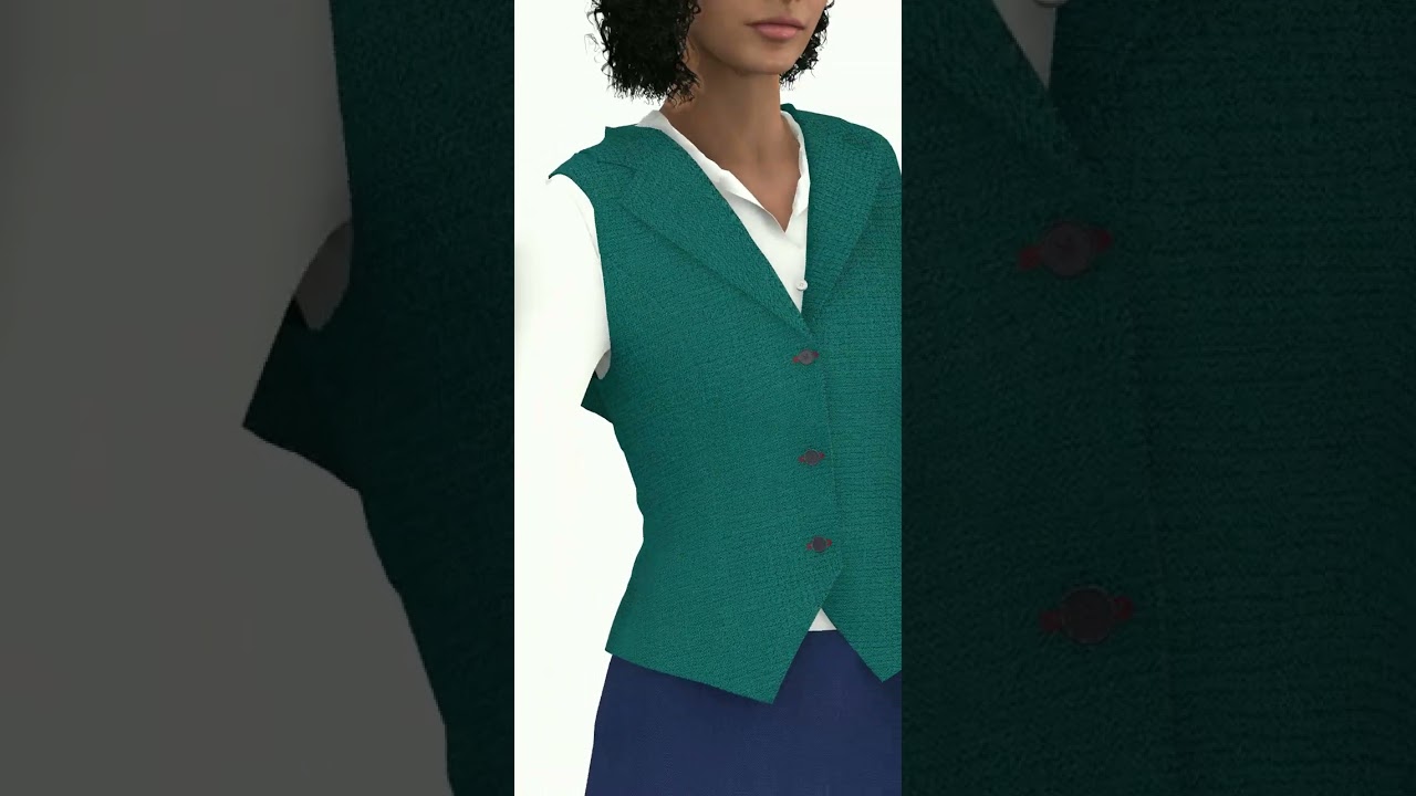 3 button lapel waistcoat