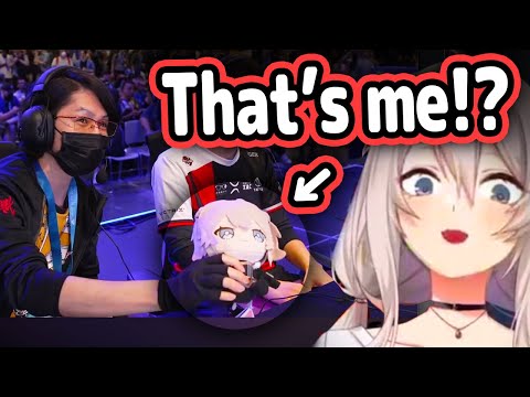Botan Saw Pro-Player Bring a Botan Plushie To EVO Street Fighter Match【Hololive】