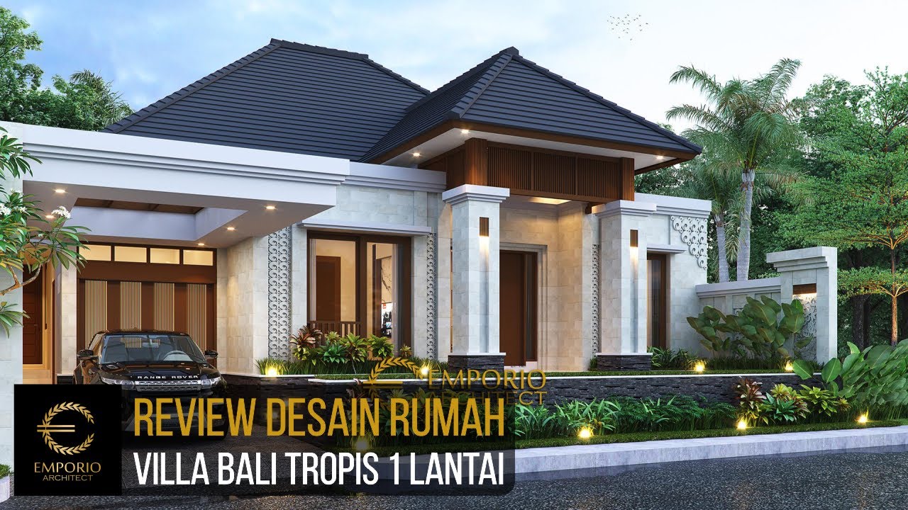 Video 3D Desain Rumah Villa Bali 1 Lantai Bapak Bromi - Pekanbaru, Riau
