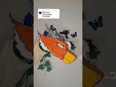 Paper Dragon Moving Eye Tutorial! 🐲 #dragon #paperart #papercrafts