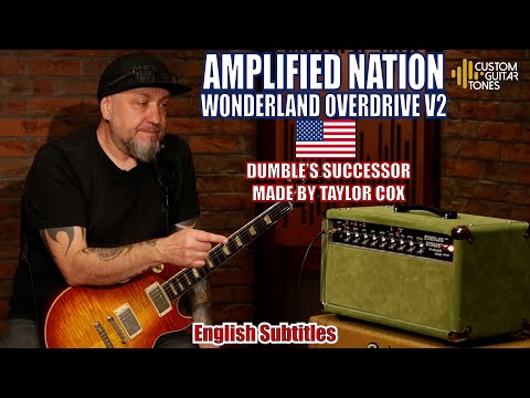 Amplified Nation Wonderland Overdrive V2 50 Watt Head & 2x12 Cabinet Green Suede/Black Sparkle image 6