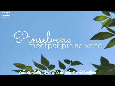 PIN SELVENE | OLD TAMIL TRADITIONAL SONG | UNNATHA PADALGAL