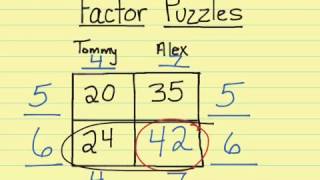 Lesson 1-10 factor puzzles and proportions