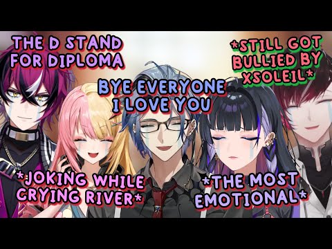 XSOLEIL Still Managed to be Funny while Also Crying Together In Hex Graduation (🖤💜🩷❤️💛)