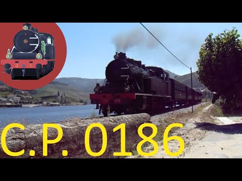 Douro Historic Steam Train passing byt River at Covelinhas