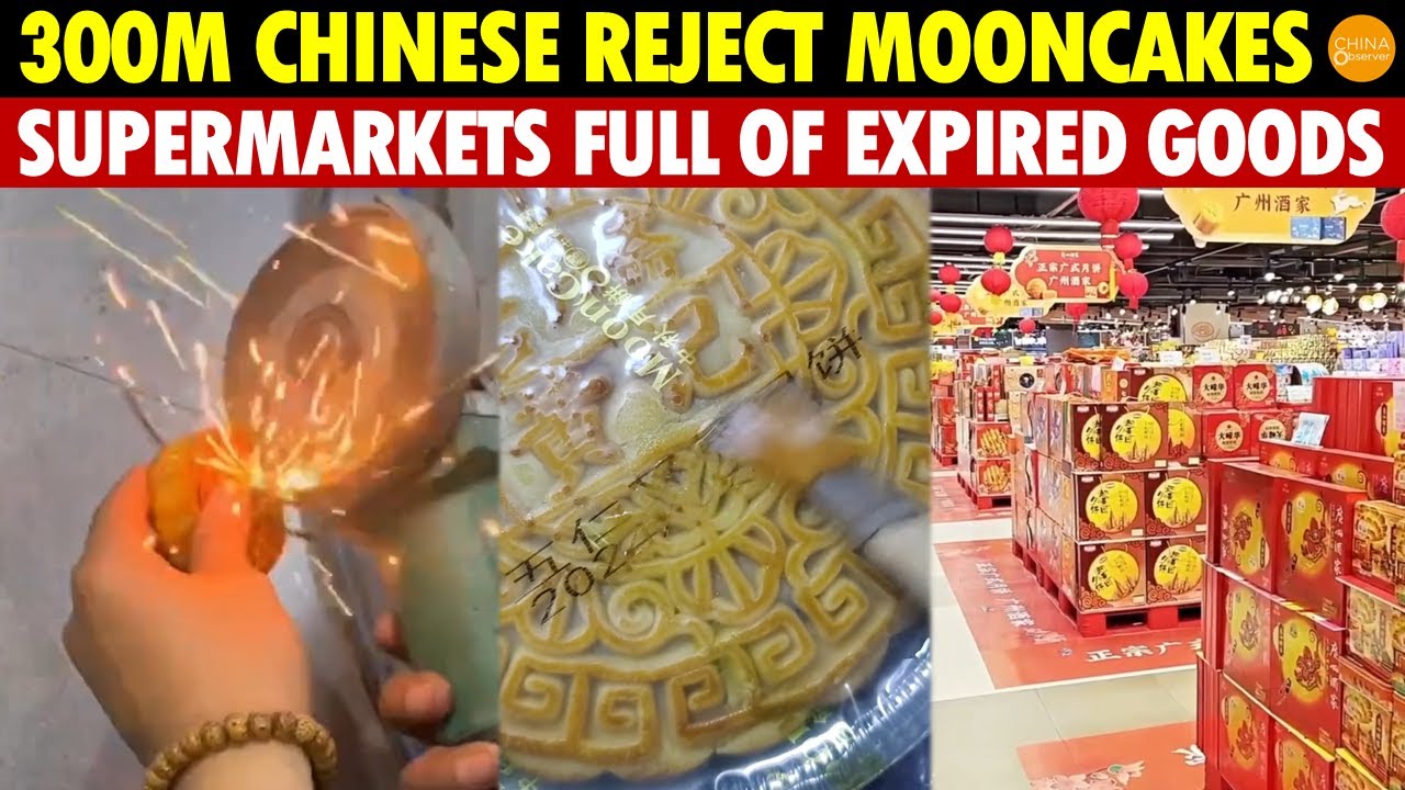 300 Million Chinese Say No to Mooncakes, Supermarkets Piled with Stale, Rock-Hard Industrial Waste
