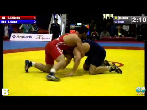 GGP2013 / SHARIFOV Sharif (AZE) - CEBAN Nicolai (MDA)  - FS 96 kg 1/2 final match
