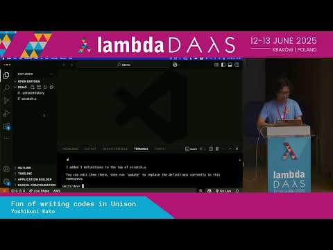 Lightning Talk: Fun of writing codes in Unison - Yoshikuni Kato | Lambda Days 2025