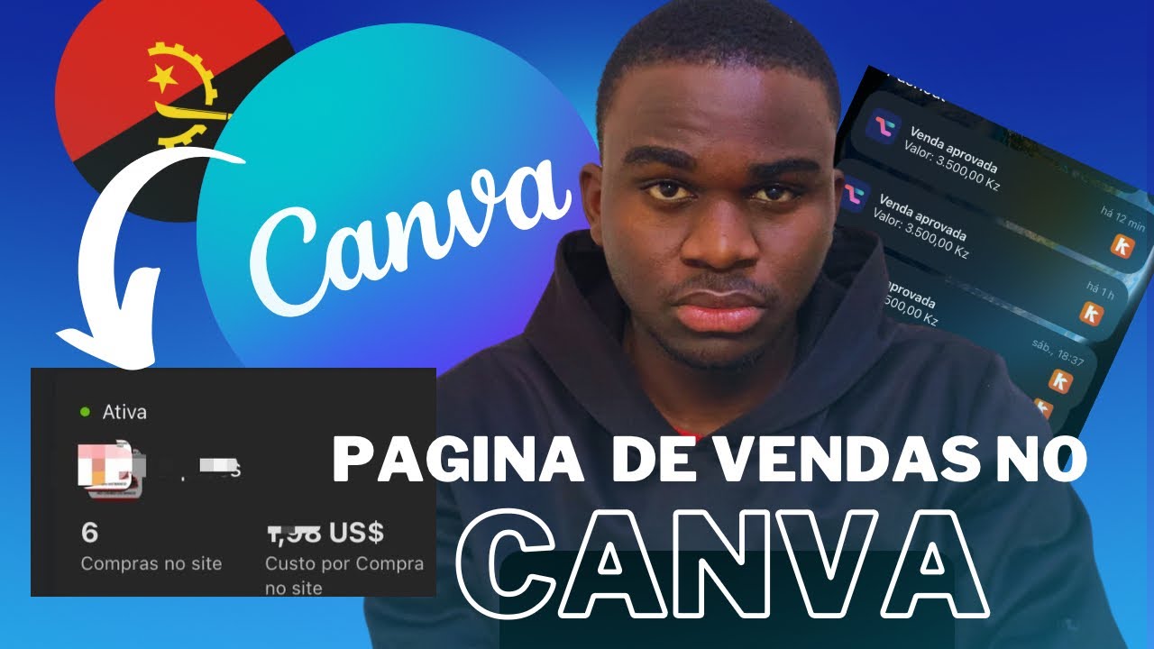 COMO FAZER UMA PAGINA DE VENDAS NO CANVA, TOTALMENTE GRÁTIS