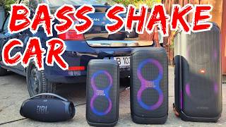 Bringen JBL Partybox 710, 320, 120 und JBL Boombox 3 ein Auto zum Rütteln? SCHOCKIERENDE Ergebnisse!