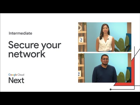 Video: Bilder von zwei Personen und Titel „Secure your network“