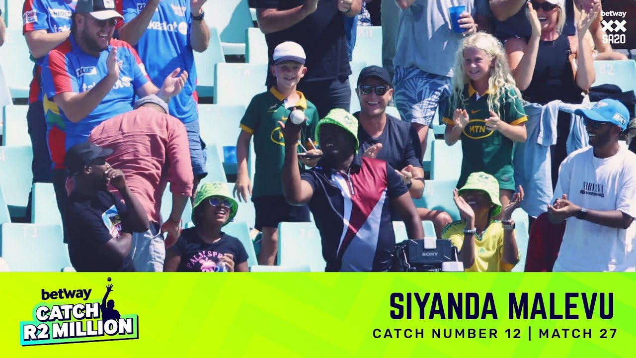 Betway Catch R2 Million | 12th Catch - Siyanda Malevu | Match 27: DSGvPR