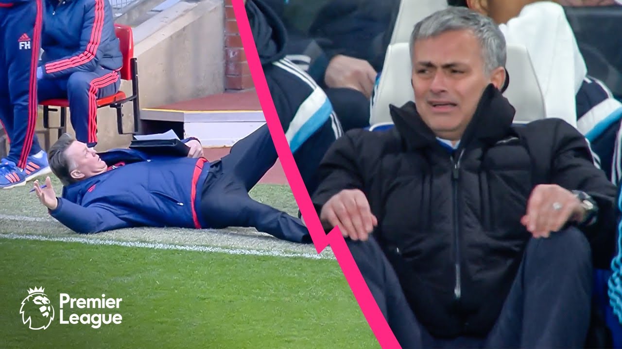 HILARIOUS Premier League Managers' Sideline Antics (Part One) ft. Van Gaal, Mourinho & more