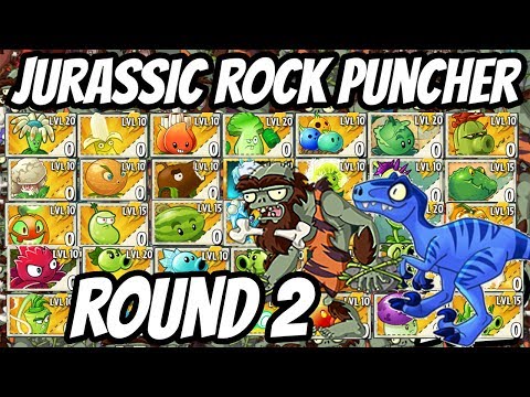 Jurassic Rock Puncher Tournament Elimination Round 2 | Plants vs Zombies 2 Epic MOD