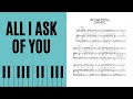 All I Ask Of You, Piano Accompaniment [with score]