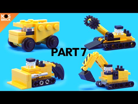Lego Mining & Construction Mini Vehicles - Part 7 (Tutorial)