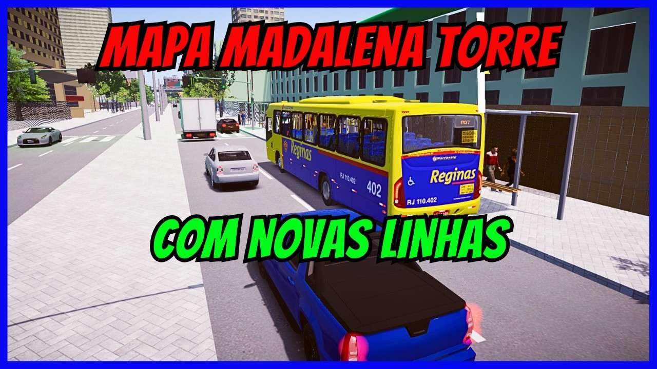 ????Gameplay Mapa Madalena Torre ATUALIZADO | Proton Bus Simulator | Linha 007 | PBSU | Mods