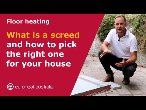 What is a screed and how to pick the right one for your house