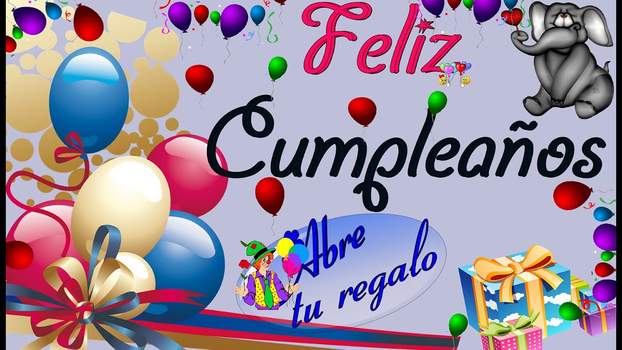 🎁🍰🎈FELIZ CUMPLEAÑOS, TARJETA POSTAL ANIMADA 🎁🍰🎈