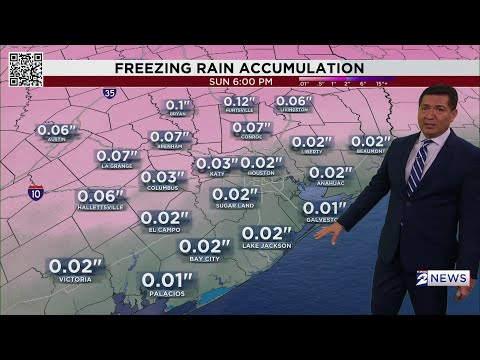 Thursday winter weather update for Houston, tracking freezing rain and dangerously cold temperatures