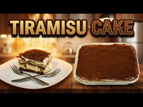 Easy Tiramisu Cake 🍰 | No-Bake Dessert Recipe