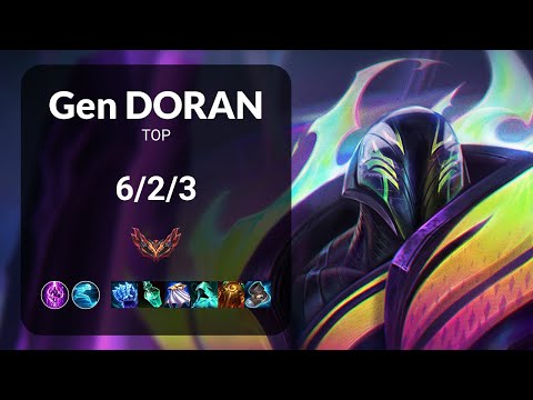 Gen Doran K'Sante vs Jax TOP - KR GRANDMASTER Patch 14.2