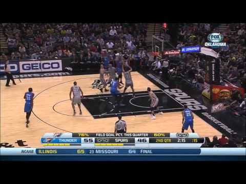 Serge Ibaka vs San Antonio Spurs 2013.12.21
