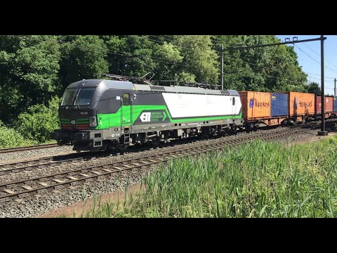 LTE 193 829 with Container Train at Blerick the NL 🇳🇱May 13-2025