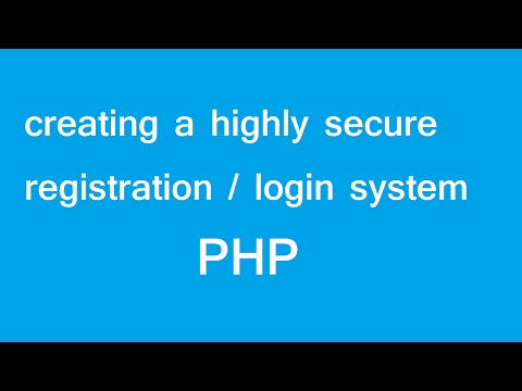 how to make a secure php register login form with validation