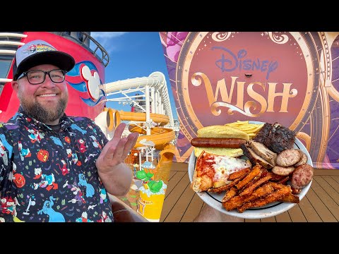 Disney Wish | My Full Cruise Voyage: Frozen Dinner, Hyperspace Lounge & AquaMouse | Disney Cruise