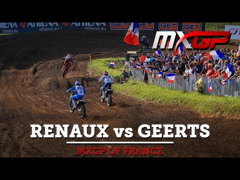 Renaux vs Geerts | MX2 Race 1 | MXGP of France 2021 #Motocross