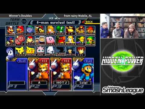 Hidden Power (March 2018): Melee Doubles WF - Sam + A Rookie (Blue) vs. TaylorHJ + Espeon (Red)