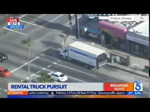 Los Angeles Pursuit High Speed Police Chase - June 22, 2017