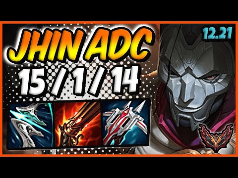Jhin ADC vs Caitlyn / Korea Grandmaster / Patch 12.21 / Season 12 [ 15 / 1 / 14 ] 🥇