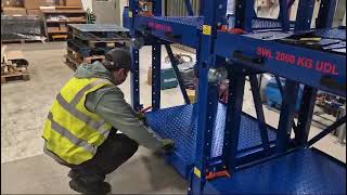 Mould tool racking - Pull out racking