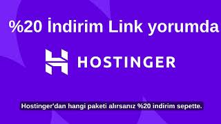 Hostinger %20 İndirim! Referans Linki + Web Sitesi Kurma Rehberi
