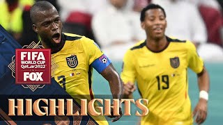 Download the video "Qatar vs. Ecuador Highlights | 2022 FIFA World Cup"