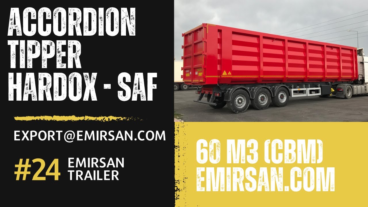 60 m³ Accordion Tipper — Hardox & SAF Axle