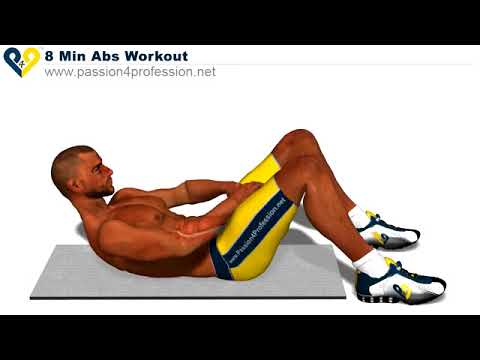 8 Min Abs Workout how to have six pack   YouTube