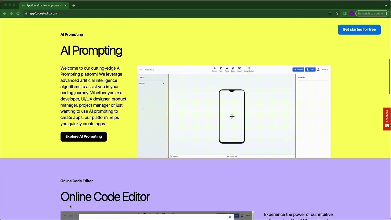 Introduction to AppForceStudio - App Creation Studio powered by AI