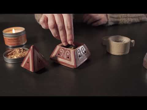 Come bruciare l'incenso sul carboncino - Tutorial utilizzo del braciere con resine, grani e polveri