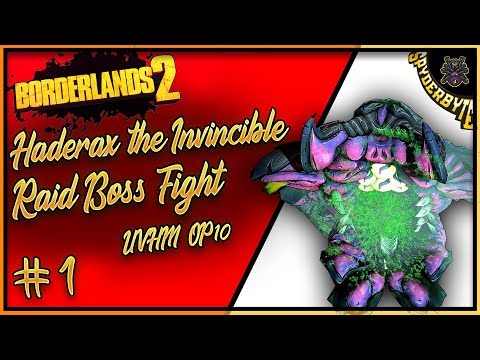 Borderlands 2: Haderax the Invincible | UVHM OP10 | Raid Boss Fight