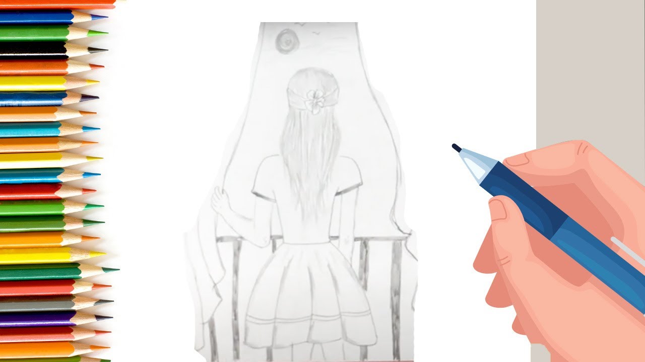 How to draw Pencil sketch of a girl