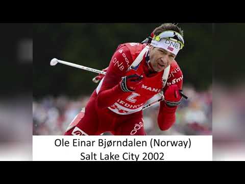 Winter Olympics Biathlon Individual 20km men's winner's (1960-2022)