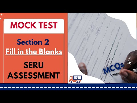 Section 2 Fill in the blank New version 2024  - SERU assessment-  #Seruassessment,  #phv, #seru