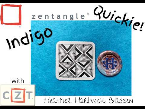 Indigo | Zentangle® Quickie