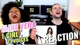 Eline Vera - 1 GIRL 13 VOICES | Ariana Grande, Lady Gaga, Selena Gomez & many more | REACTION